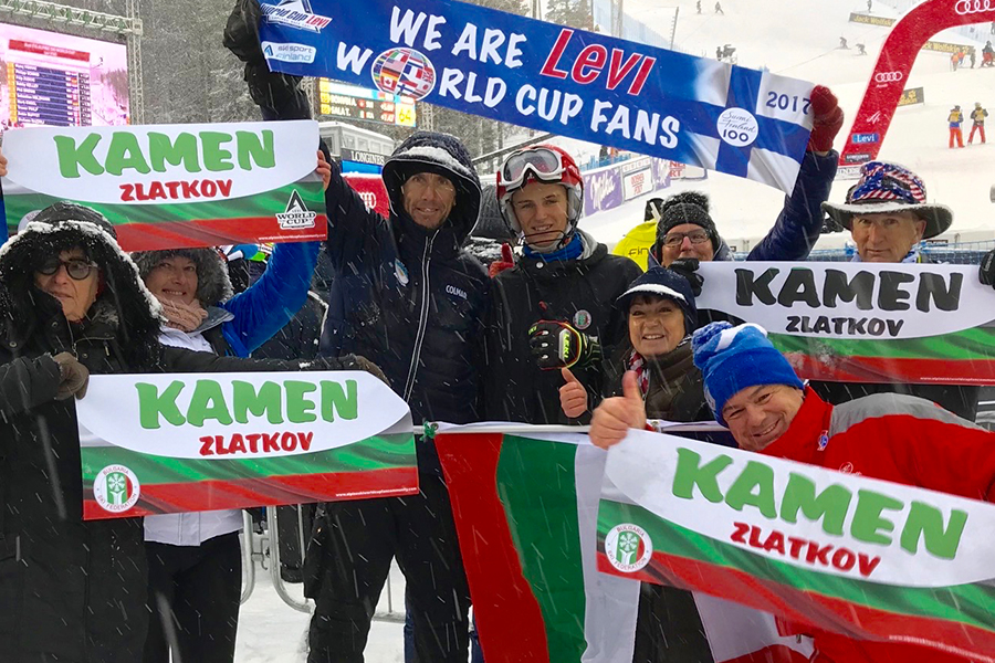 Fans at World Cup Levi
