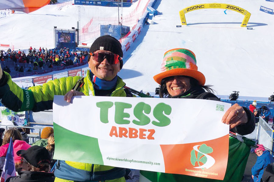 Albania Ski Federation cheering for Lara  First World Cup start