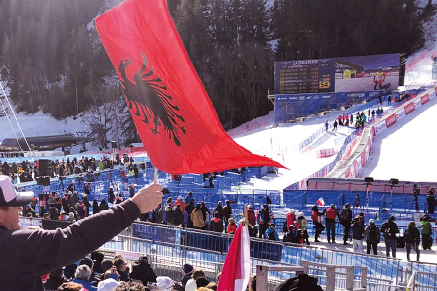 Cheers for Kevin Qerimi at Courchevel-Meribel 2023