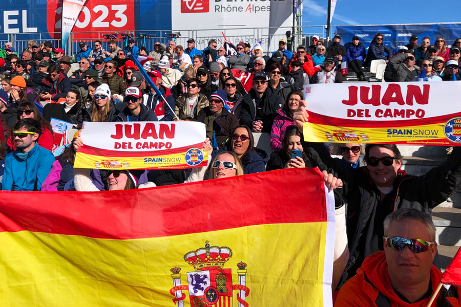 Juan's fans at Courchevel-Meribel 2023