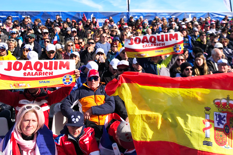 Joaquim's fans at Courchevel-Meribel 2023