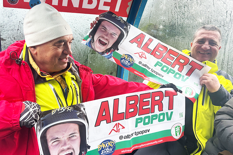 Bansko, judges cheering for Albert